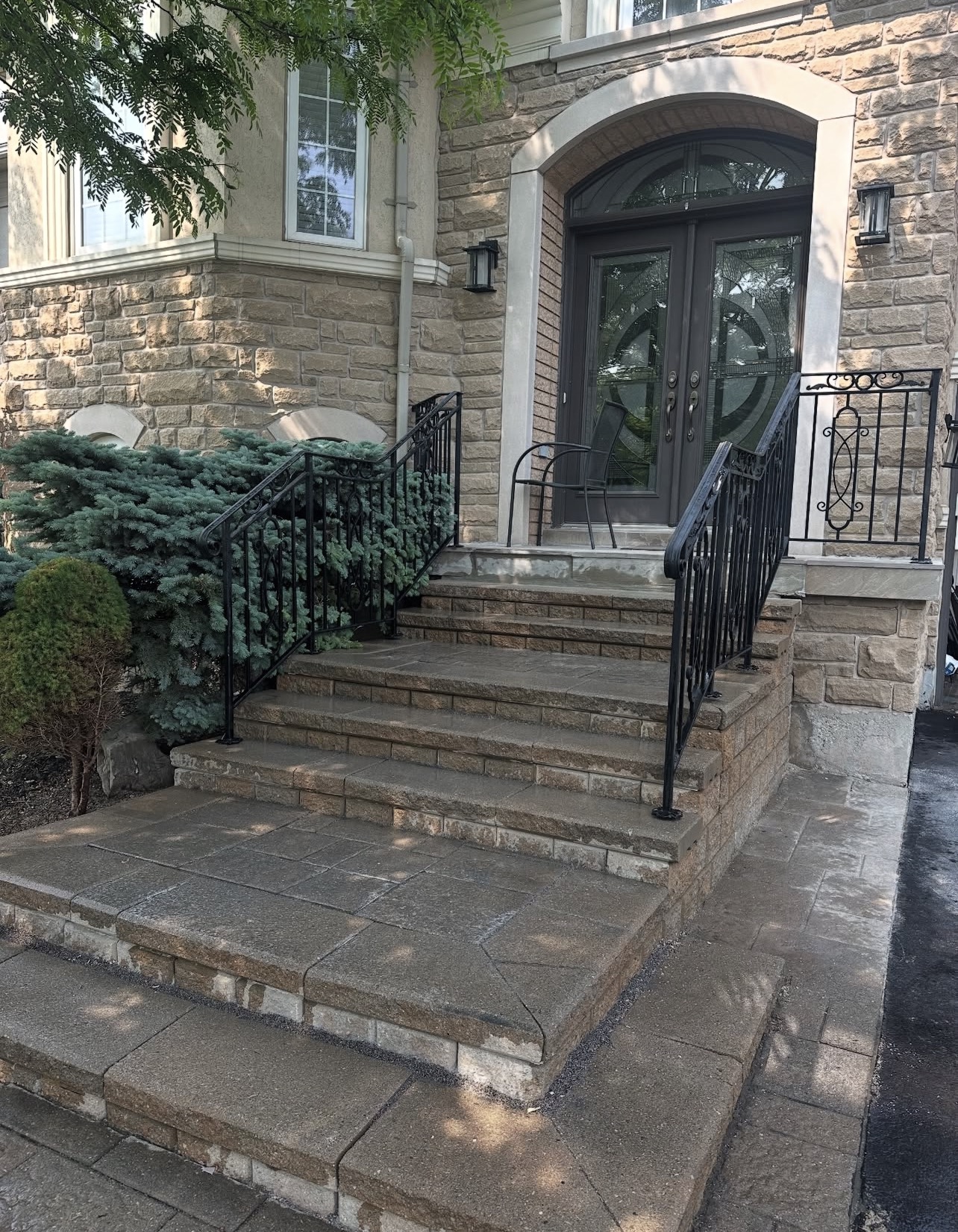 Grand Stone Entrance Steps